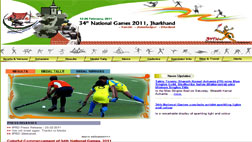 Website Management of 34th National Games Jharkhand 2011
